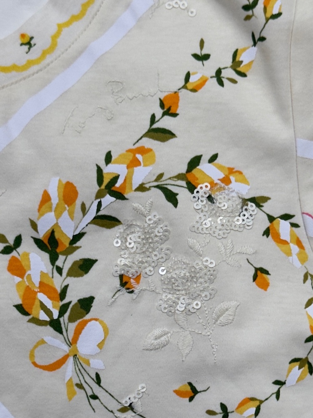 Tory Burch White Floral Patchwork-Print  Mini Dress - Picture 10 of 14